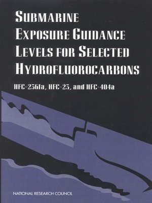 cover image of Submarine Exposure Guidance Levels for Selected Hydrofluorocarbons